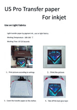 Load image into Gallery viewer, Light Heat Transfer Paper -20 x Jet-Pro® Soft stitch