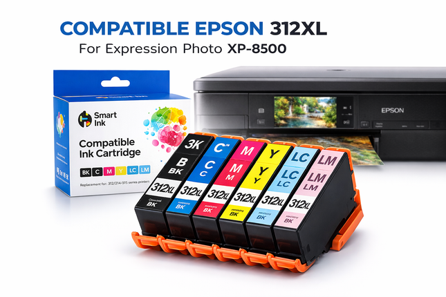 Epson 312XL Ink Cartridges Compatible – XP-8500 XP-8600 6 Pack