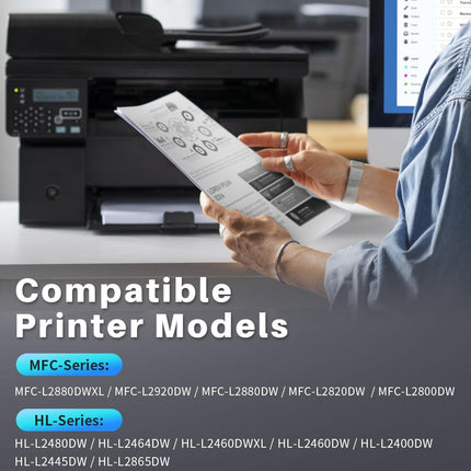 Brother TN2530XL Toner Cartridge Black – High Yield Compatible – For HL-L2400DW, HL-L2865DW, DCP-L2640DW