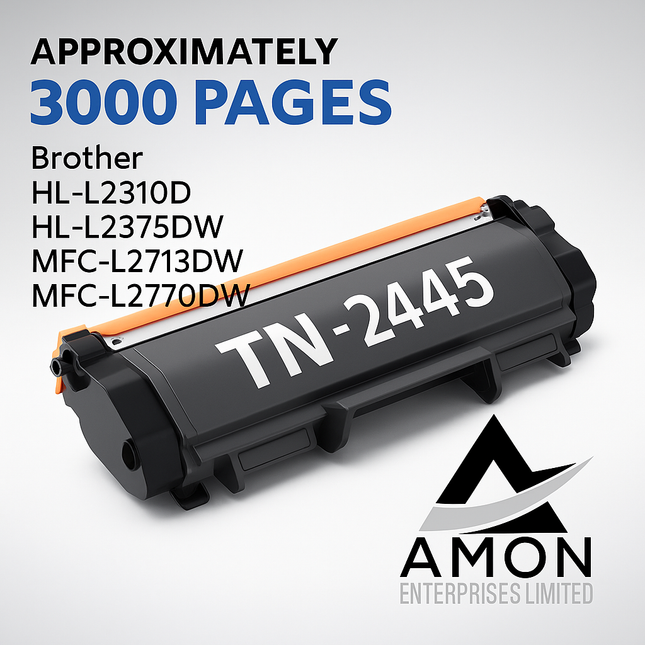 Brother TN2445 Compatible Toner Cartridge – High Yield Black – NZ Stock