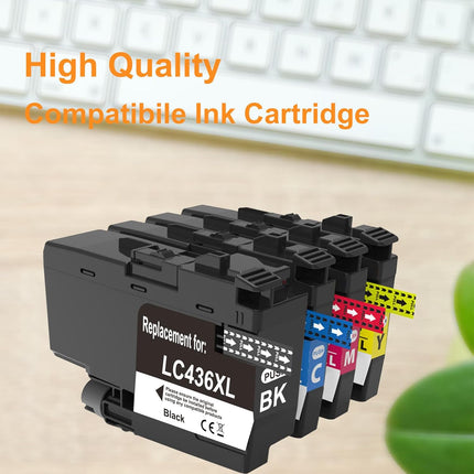 Brother LC436XL Ink Cartridge BK C M Y – Compatible for MFC-J4440DW / J4540DW / J4340DW