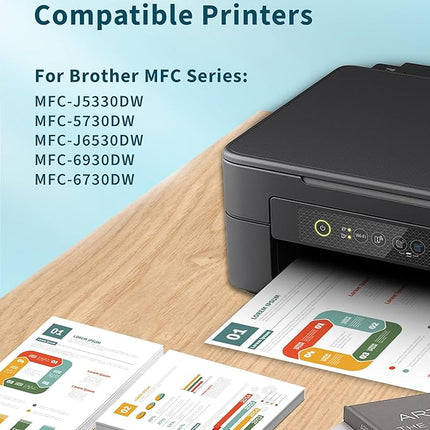 Compatible Ink for Brother MFC-J5330DW Printer – LC3319XL / LC3317 Ink Cartridges BK C M Y