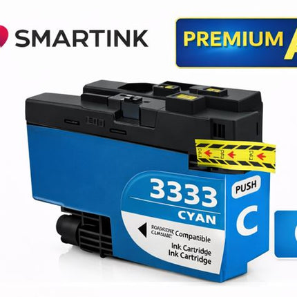 Brother LC3333 ink cartridge for MFCJ1300DW, DCPJ1100DW (BK+Y+C+M) Premium A+ X4