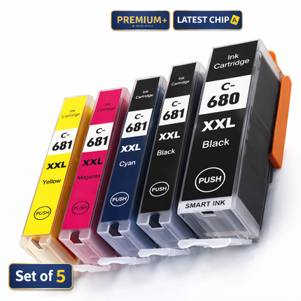 Canon PGI-680XXL / CLI-681XXL Compatible Ink Cartridges – Suits TR7560 TR8560 TS6360 TS8360 TS9565 TS706