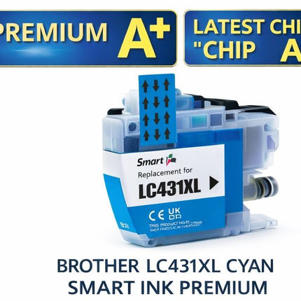 Brother LC431XL Ink Cartridge – Compatible for DCP-J1050DW & MFC-J1010DW – High Yield Ink – Black Cyan Magenta Yellow – NZ Stock