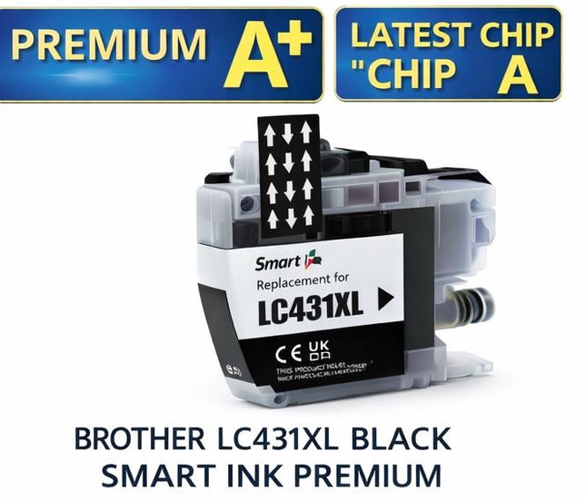 Brother LC431XL Ink Cartridge – Compatible for DCP-J1050DW & MFC-J1010DW – High Yield Ink – Black Cyan Magenta Yellow – NZ Stock