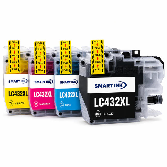 Brother LC432XL Compatible Ink Cartridges 4 Pack – Black Cyan Magenta Yellow – High Yield
