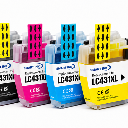 Brother LC432XL Compatible Ink Cartridges 4 Pack – Black Cyan Magenta Yellow – High Yield