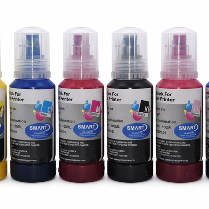 6 Colour Sublimation Ink Set 100ml – BK C M Y LC LM