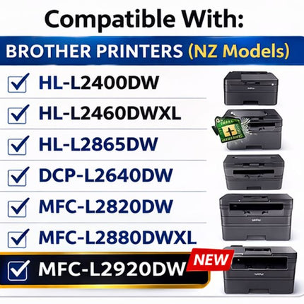 Brother TN2530XL Toner Cartridge Black – High Yield Compatible – For HL-L2400DW, HL-L2865DW, DCP-L2640DW