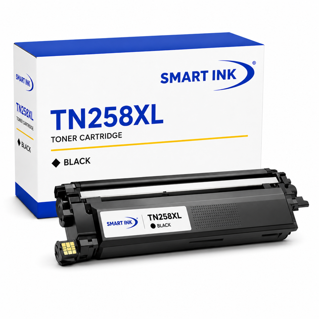 Brother TN258XL Compatible Toner Cartridge – High Yield – Latest Chip – Premium A+ – Smart Ink