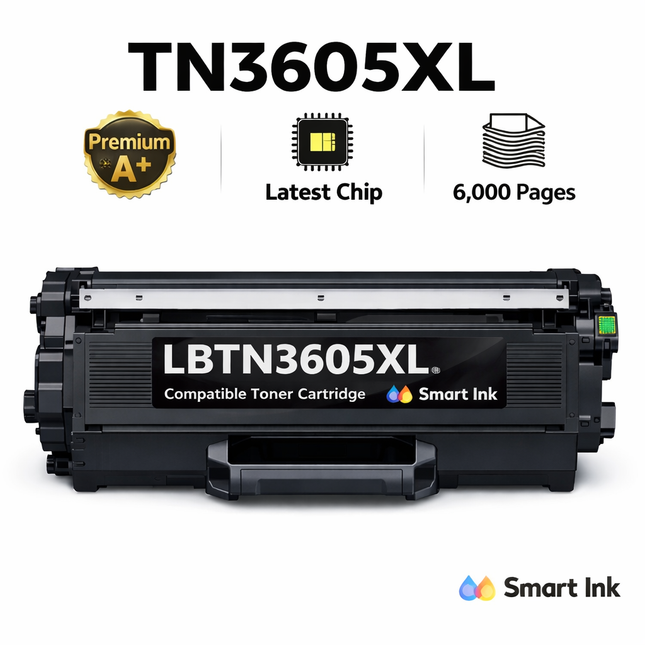 Brother HL-L5210DW Toner Cartridge TN3605XL Compatible Black High Yield