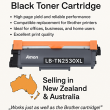 Load image into Gallery viewer, Brother TN2530XL High-Yield Black Toner Cartridge compatible
