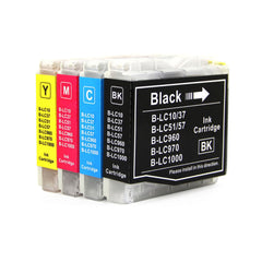 Smart Ink compatible Brother LC37 ink cartridges 4 colour set - Black, Cyan, Magenta, Yellow
