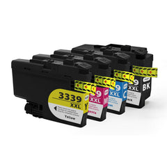 Brother LC3339 XXL compatible ink cartridge set (Black, Cyan, Magenta, Yellow) for MFC-J5945DW, MFC-J6945DW – Smart Ink