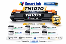 Load image into Gallery viewer, Brother TN-1070 Toner Cartridge Black – Compatible – For HL-1210W DCP-1610W MFC-1910W – NZ Stock
