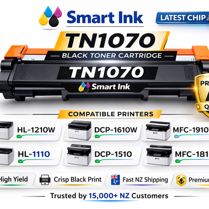 Brother HL-1210W Toner Cartridge Black – Compatible TN-1070 - NZ Stock